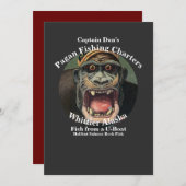キャプテンダンの異教の魚釣りシャルターズホイッティエAK 招待状 (正面/裏面)