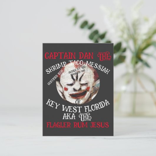 キャプテンダンエビタコメシヤ鍵西フロリダ インビテーションポストカード (スタンド正面)