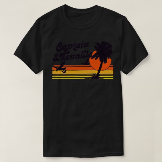 キャプテンテンニールレトロ70sデザイン tシャツ (デザイン正面)