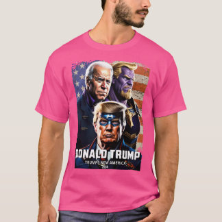 キャプテンドナルドトランプ対タノスバイデン氏4トランプスニュー Tシャツ