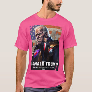 キャプテンドナルドトランプ対タノスバイデン氏8メイクアメリク Tシャツ