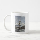 キャプテンネモヴェルヌ20,000リーグSci Fiアート コーヒーマグカップ (左)