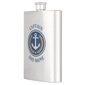 キャプテンネームいかり金ゴールドスタイルローレルステンレス フラスク (左)