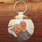 キャプテンネームいかり金ゴールドローレルフォトバックホワイト キーホルダー (裏面)