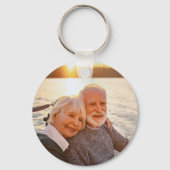 キャプテンネームいかり金ゴールドローレルフォトバックホワイト キーホルダー (裏面)