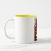 キャプテンバレー・オーストラリア旅行ポスター ツートーンマグカップ (左)