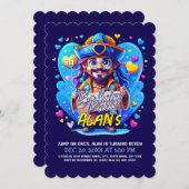 キャプテンパイレーツ誕生祝い 招待状 (正面/裏面)