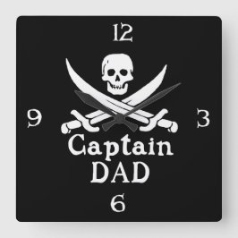 キャプテンパパクラシック- スクエア壁時計