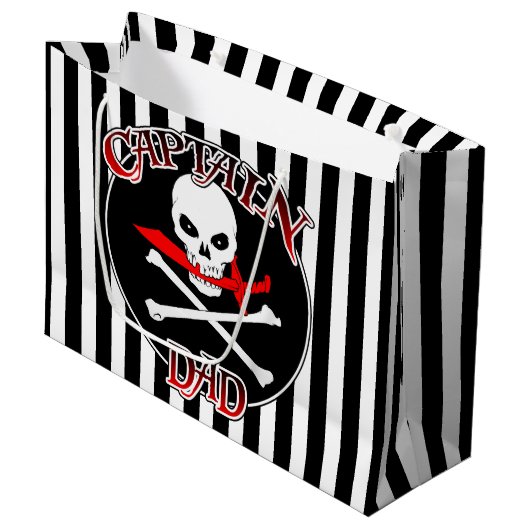 キャプテンパパ抱き枕 ラージペーパーバッグ (正面アングル)