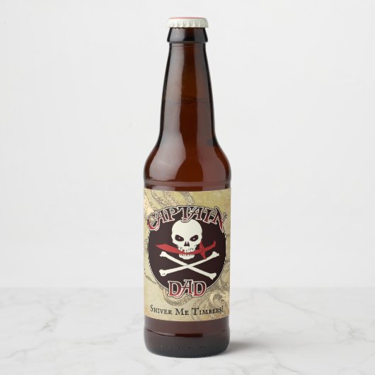 キャプテンパパ – 受け入れ深い ビールラベル (正面)
