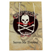 キャプテンパパ – 受け入れ深い ミディアムペーパーバッグ (裏面)