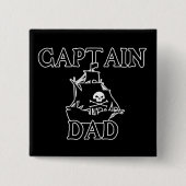 キャプテンパパ 缶バッジ (正面)
