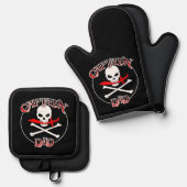 キャプテンパパ 鍋つかみ&鍋敷きセット (正面/裏面)