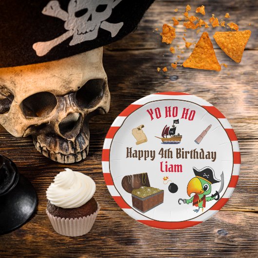 キャプテンパロットトレジャーボーイ誕生日 ペーパープレート