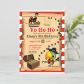 キャプテンパロットトレジャーボーイ誕生日Inv 招待状 (スタンド正面)