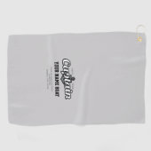 キャプテンパーソナライズされたネーム・ボート年度以上 ゴルフタオル (横)