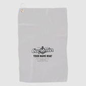 キャプテンパーソナライズされたネーム・ボート年度以上 ゴルフタオル (正面)