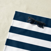 キャプテンパーソナライズされた航海のいかりボート名 ビーチタオル (インサイチュ)