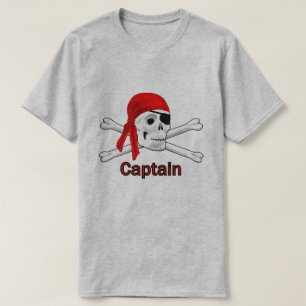 キャプテンピレートスカル&クロスボーンメンスBG Tシャツ