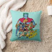 キャプテンプラネットグループグラフィック – パワーはあなたのものだ! クッション (ブランケット)