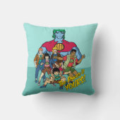 キャプテンプラネットグループグラフィック – パワーはあなたのものだ! クッション (裏面)