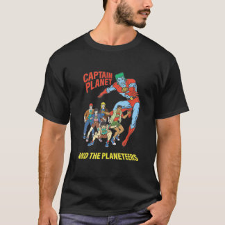キャプテンプラネットプラネター統一されたレトロロゴ Tシャツ