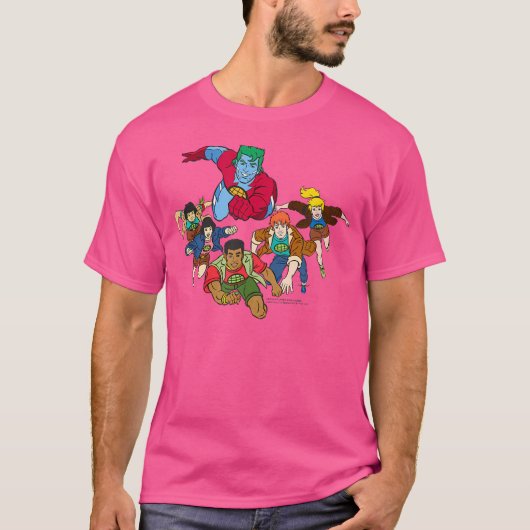 キャプテンプラネット飛翔アクション・グループ Tシャツ (正面)