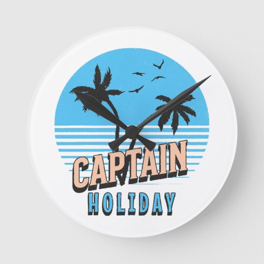 キャプテンホリデイ ラウンド壁時計 (正面)