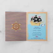 キャプテンボーイパイレーツシップ誕生日パーティー 招待状 (内部)