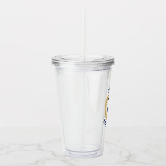 キャプテンボートネームいかり金ゴールドスタイルローレルスター アクリルタンブラー (右)