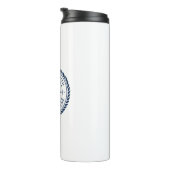 キャプテンボートネーム航海のロープフレーム船車輪 タンブラー (回転右)