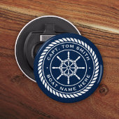 キャプテンボートネーム航海のロープフレーム船車輪 栓抜き