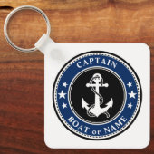 キャプテンボート名いかりスターズロープフォトバック キーホルダー (正面)