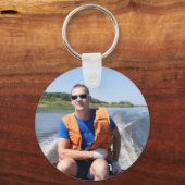 キャプテンボート名いかりロープスターフォトバック キーホルダー (裏面)