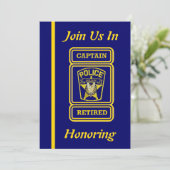 キャプテンポリスリタイアメント招待状 招待状 (スタンド正面)