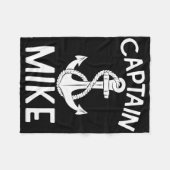 キャプテンマイクヨットボートいかり フリースブランケット (正面(横))