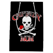 キャプテンママ抱き枕 ミディアムペーパーバッグ (裏面)