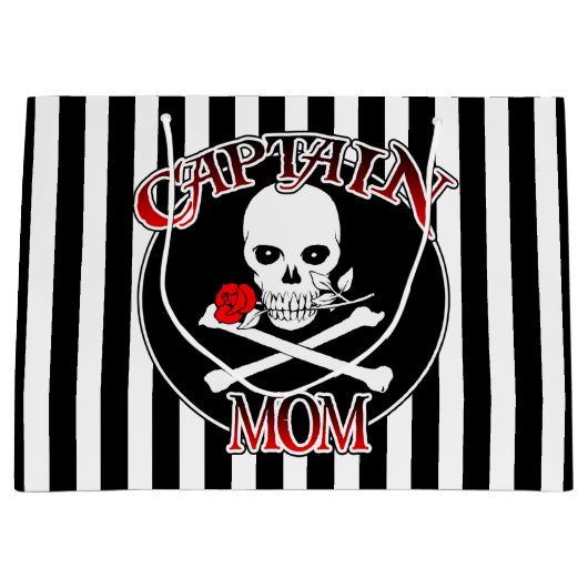 キャプテンママ抱き枕 ラージペーパーバッグ (正面)