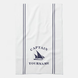 キャプテンユアの名前帆船キッチンタオル キッチンタオル