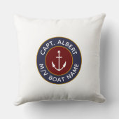 キャプテンユアネームマルーンいかりロゴ装飾用クッション クッション (裏面)