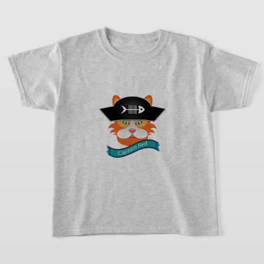 キャプテンレッド – キッズベーシックTシャツ Tシャツ (レイダウン)