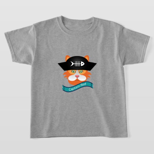 キャプテンレッド – キッズベーシックTシャツ Tシャツ (レイダウン)