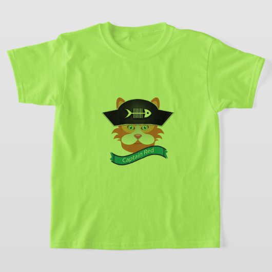 キャプテンレッド – キッズベーシックTシャツ Tシャツ (レイダウン)