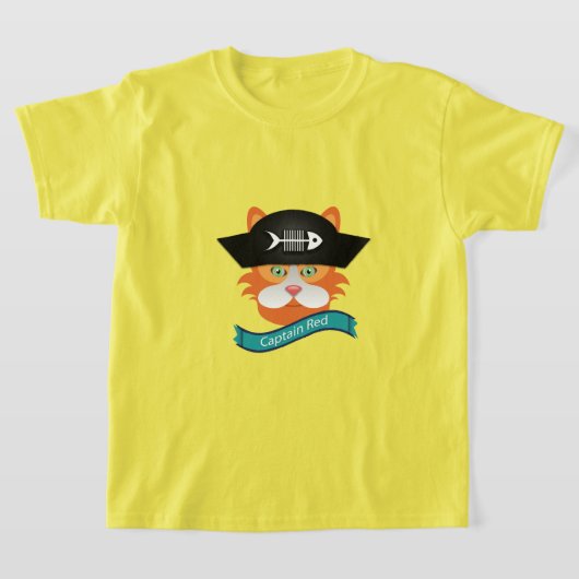 キャプテンレッド – キッズベーシックTシャツ Tシャツ (レイダウン)