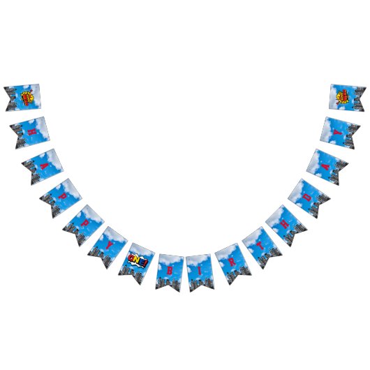 キャプテンワンダーパンツハッピーバースデー バンティングフラッグ (全)