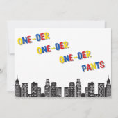 キャプテンワンダーパンツファースト誕生日サンキューカード サンキューカード (裏面)