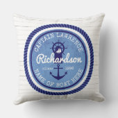 キャプテンヴィンテージロ航海のープいかりヘルムボート クッション (裏面)