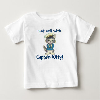 キャプテン子猫でセイル ベビーTシャツ