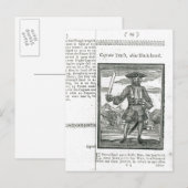 キャプテン教え、アイリアス・ブラック・ヒゲ ポストカード (正面/裏面)