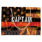 キャプテン消防フラグ ラージペーパーバッグ (裏面)